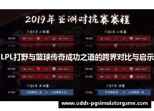 LPL打野与篮球传奇成功之道的跨界对比与启示