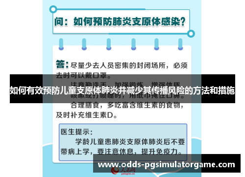 如何有效预防儿童支原体肺炎并减少其传播风险的方法和措施