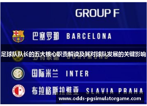 足球队队长的五大核心职责解读及其对球队发展的关键影响 足球队队长的五大核心职责解读及其对球队发展的关键影响