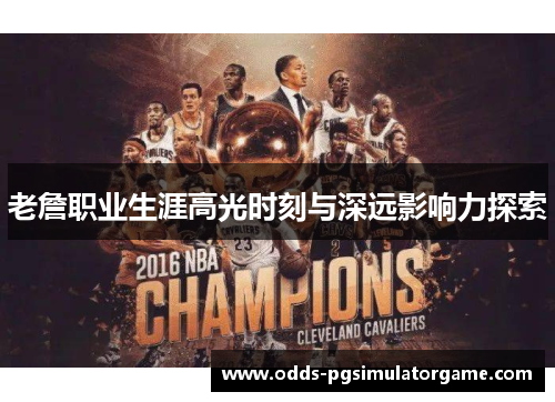 老詹职业生涯高光时刻与深远影响力探索