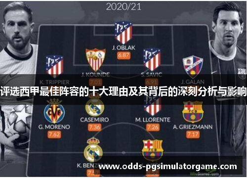 评选西甲最佳阵容的十大理由及其背后的深刻分析与影响